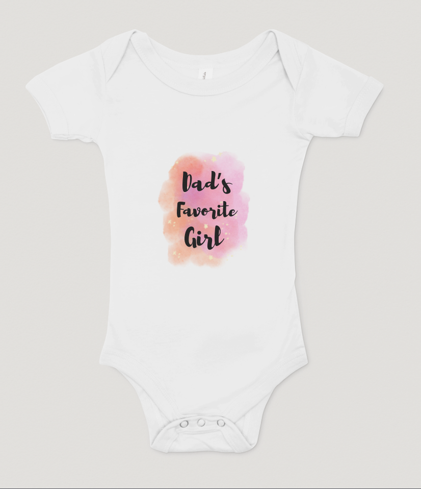 Dad's Favorite Girl Onesie
